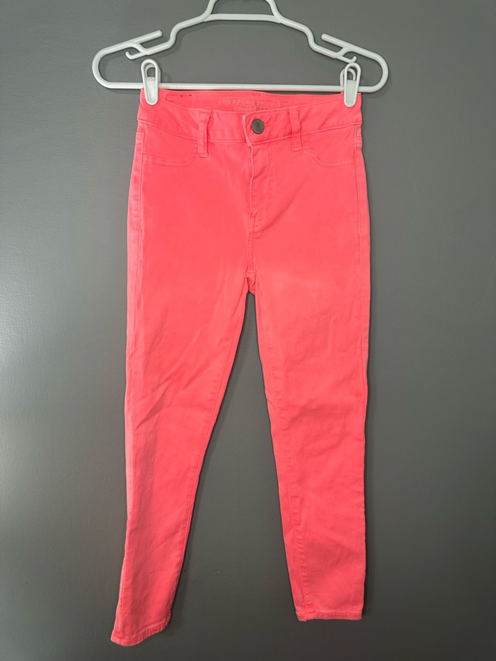 American Eagle outfitters Women's Pink Stretch Skinny Jeans